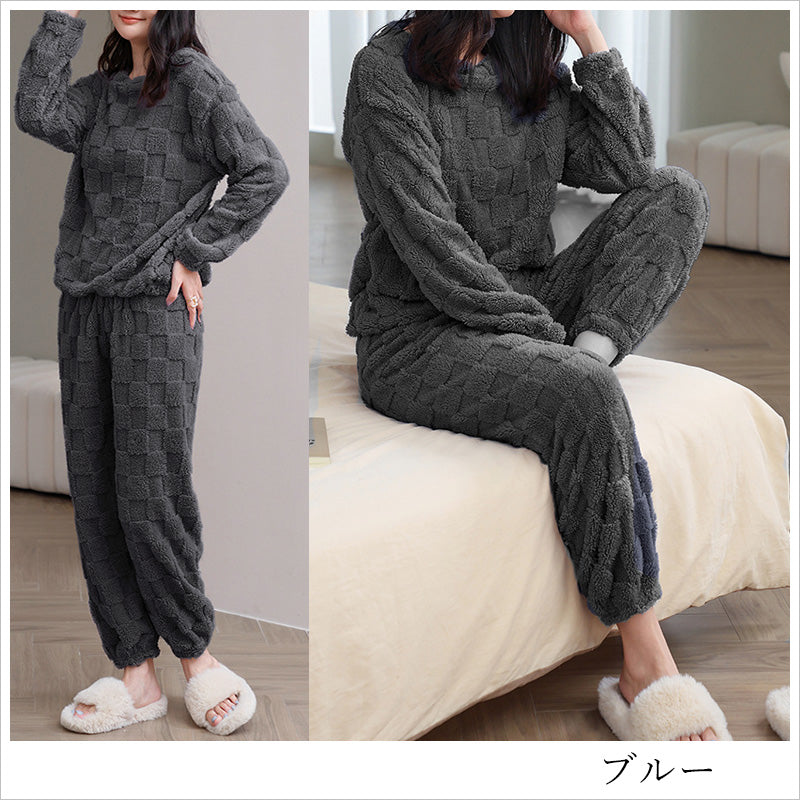 RA916 格子 パジャマ ルームウェア