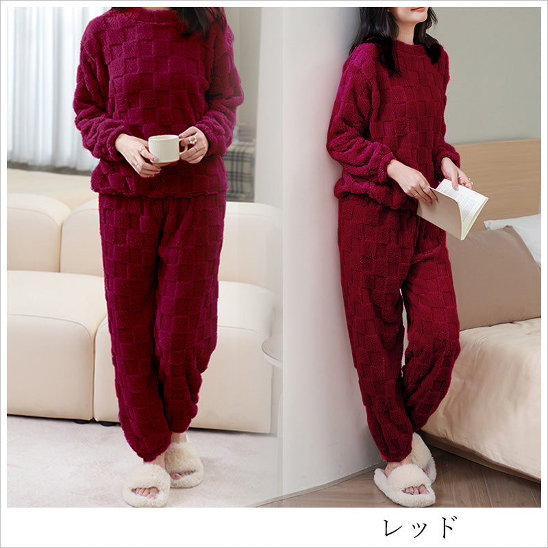 RA916 格子 パジャマ ルームウェア