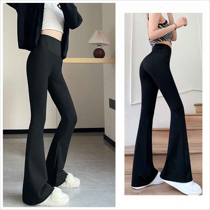 RA950     裏起毛 裏起毛なし サメレギンス フレア ストレッチ