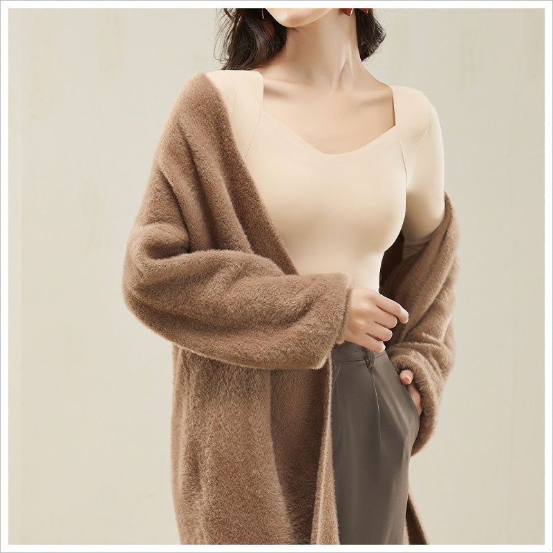 RA953   長袖 カップ付き インナー レディース トップス