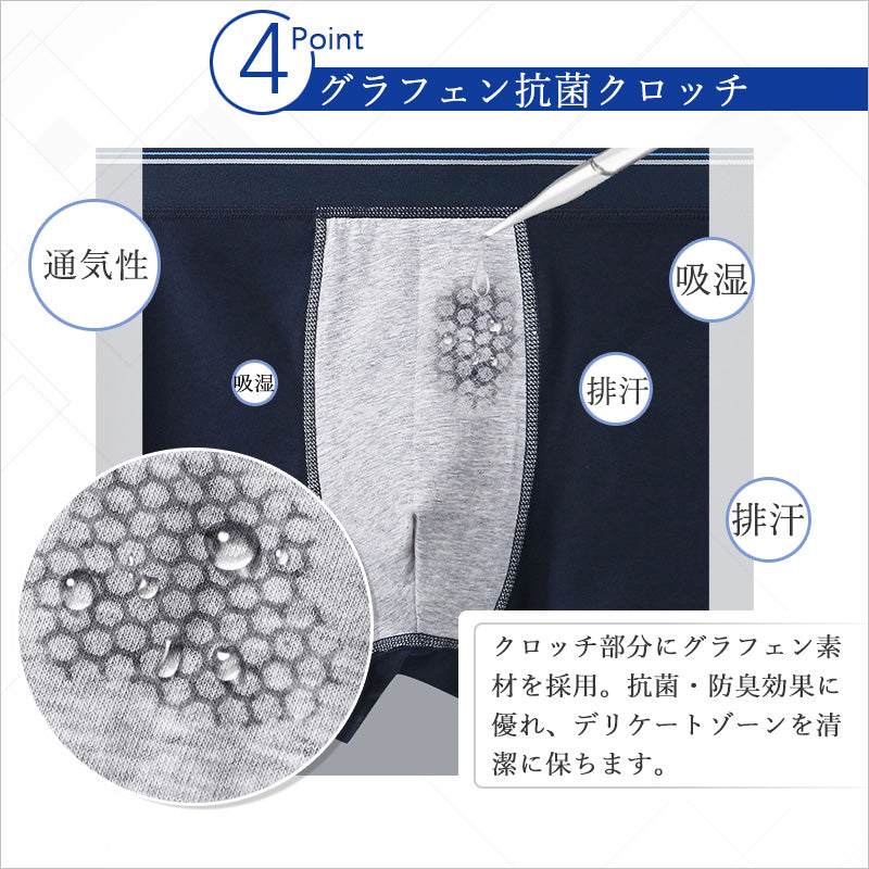 RA959   4枚組ボクサーパンツ メンズ 下着 メンズインナー