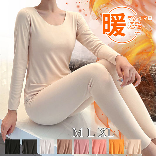 RA966 レディース マシュマロヒートインナー  両面起毛
