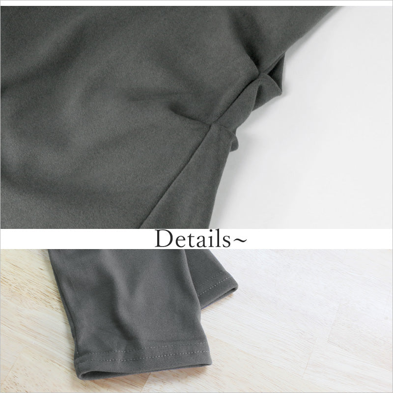 RA971 長袖 トップス カットソー Vネック デザイン おしゃれ 上品 スタイルアップ カジュアル