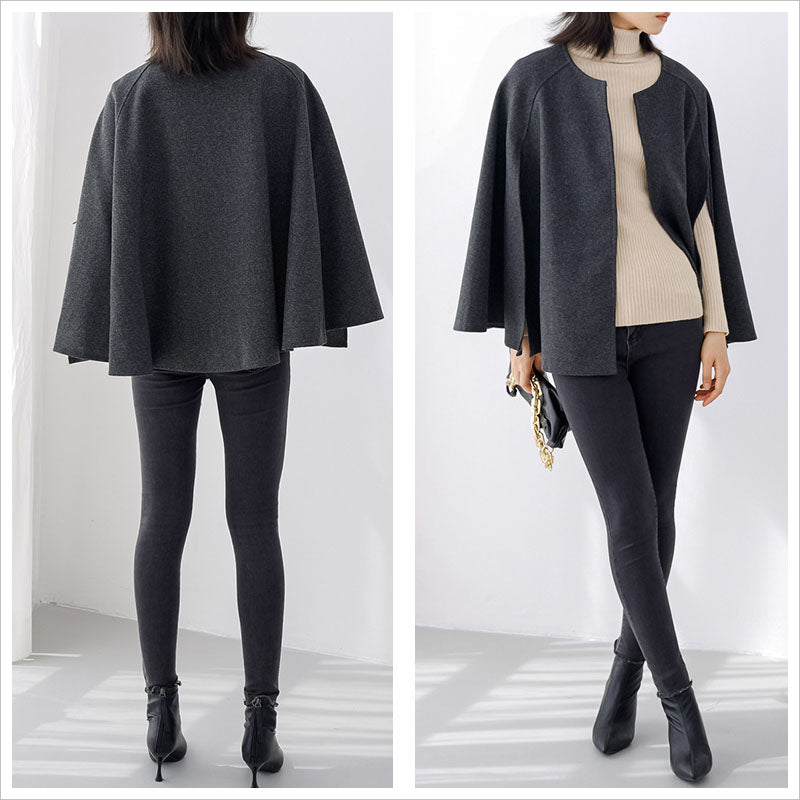 RA978  コート ケープコート ウールコート アウター ポンチョ