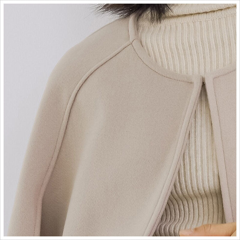 RA978  コート ケープコート ウールコート アウター ポンチョ