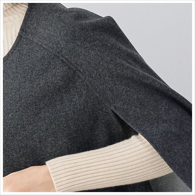 RA978  コート ケープコート ウールコート アウター ポンチョ