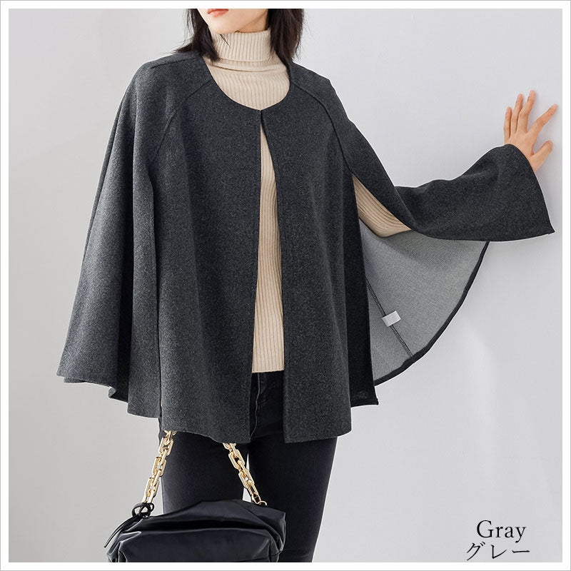 RA978  コート ケープコート ウールコート アウター ポンチョ