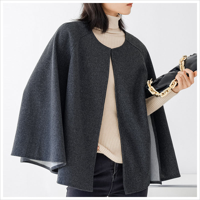 RA978  コート ケープコート ウールコート アウター ポンチョ