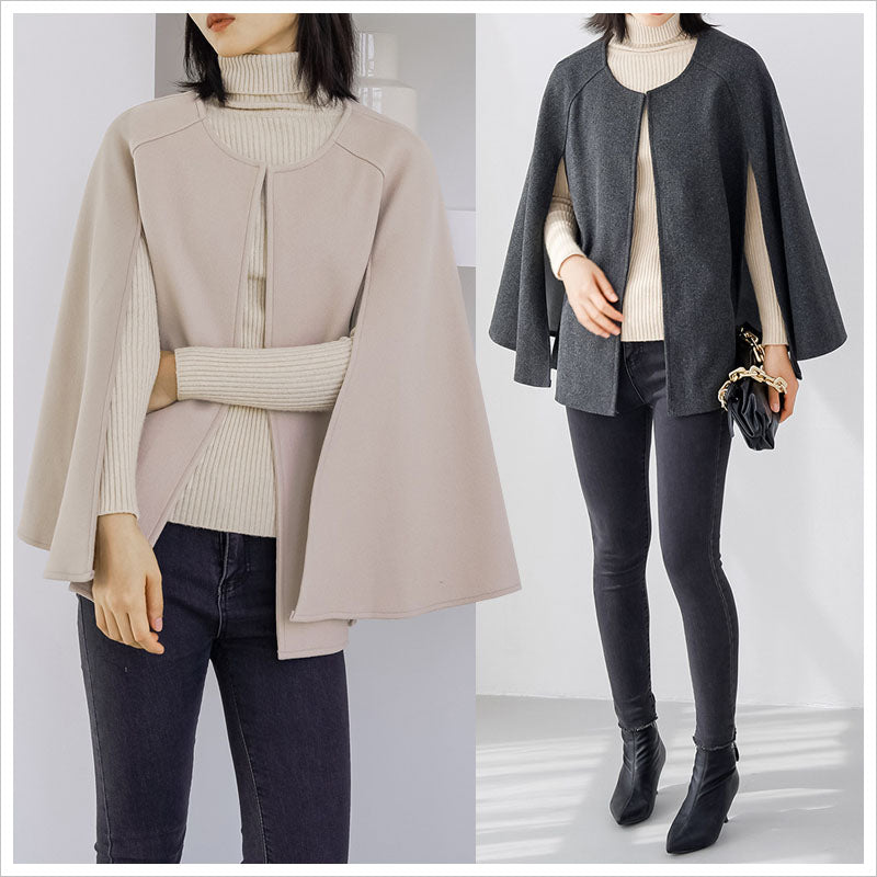 RA978  コート ケープコート ウールコート アウター ポンチョ