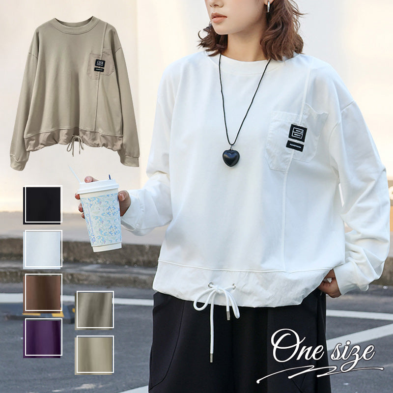 RA990 トップス プルオーバー ゆったり フィット リラックス オーバーサイズ