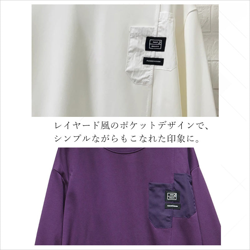 RA990 トップス プルオーバー ゆったり フィット リラックス オーバーサイズ