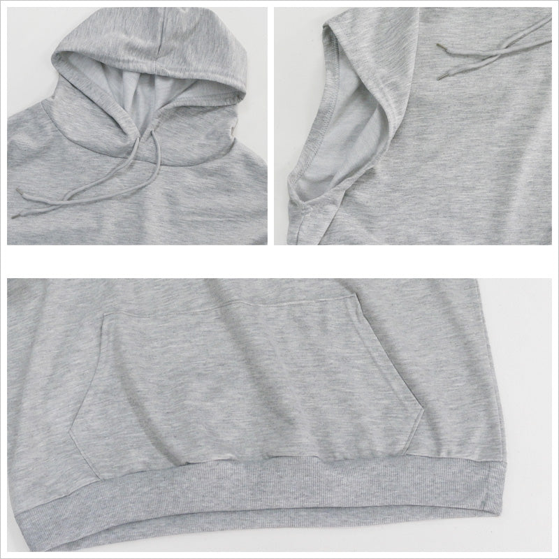 RA991  ノースリーブパーカー レディース フード付きパーカー 夏用 トップス