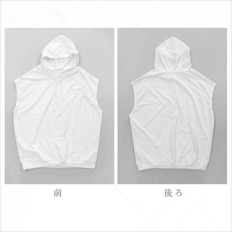 RA991  ノースリーブパーカー レディース フード付きパーカー 夏用 トップス