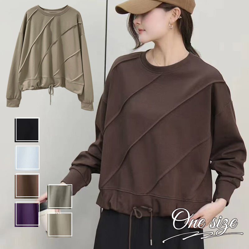 RA992  トップス ゆったり フィット リラックス 体型カバー レイヤードスタイル