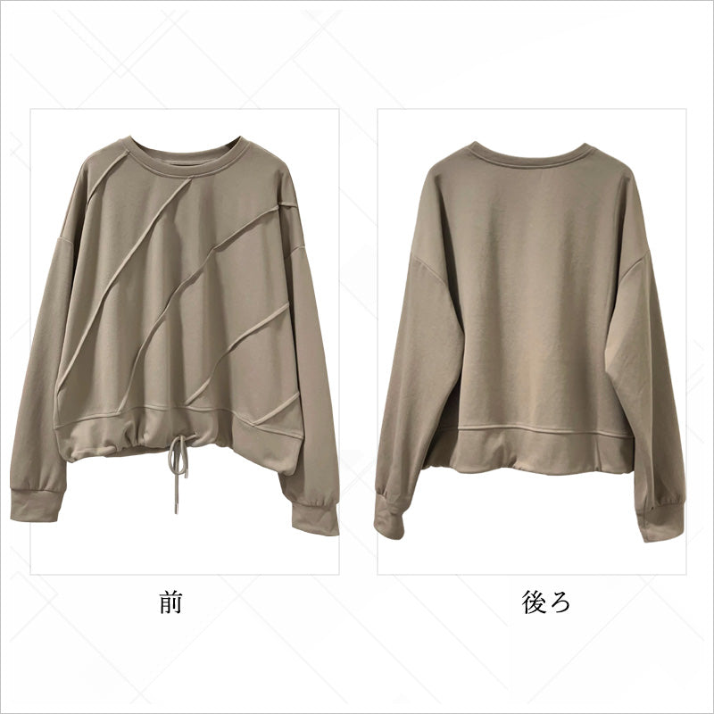 RA992  トップス ゆったり フィット リラックス 体型カバー レイヤードスタイル