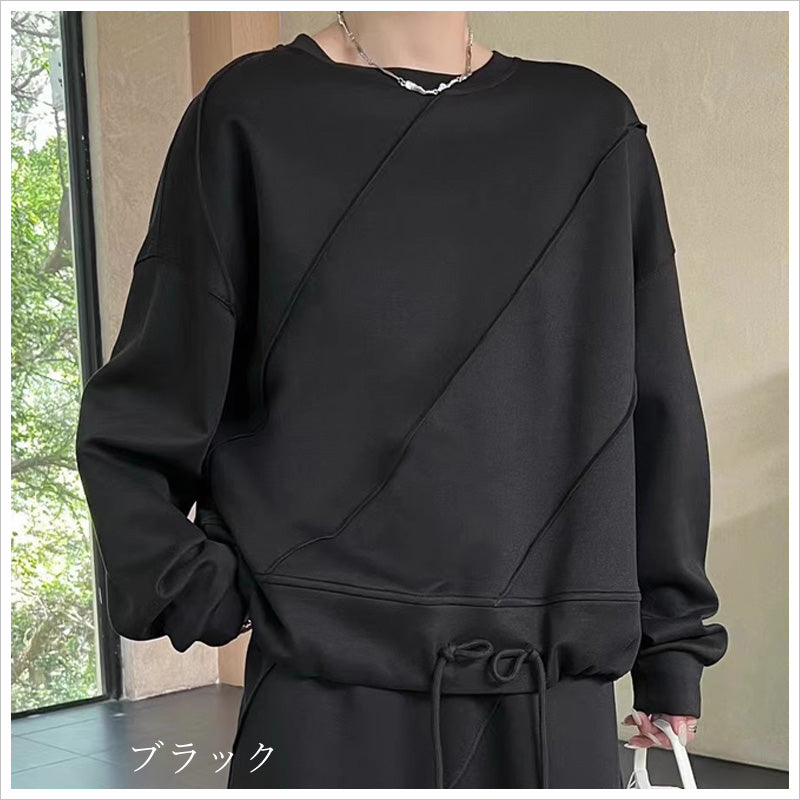 RA992  トップス ゆったり フィット リラックス 体型カバー レイヤードスタイル