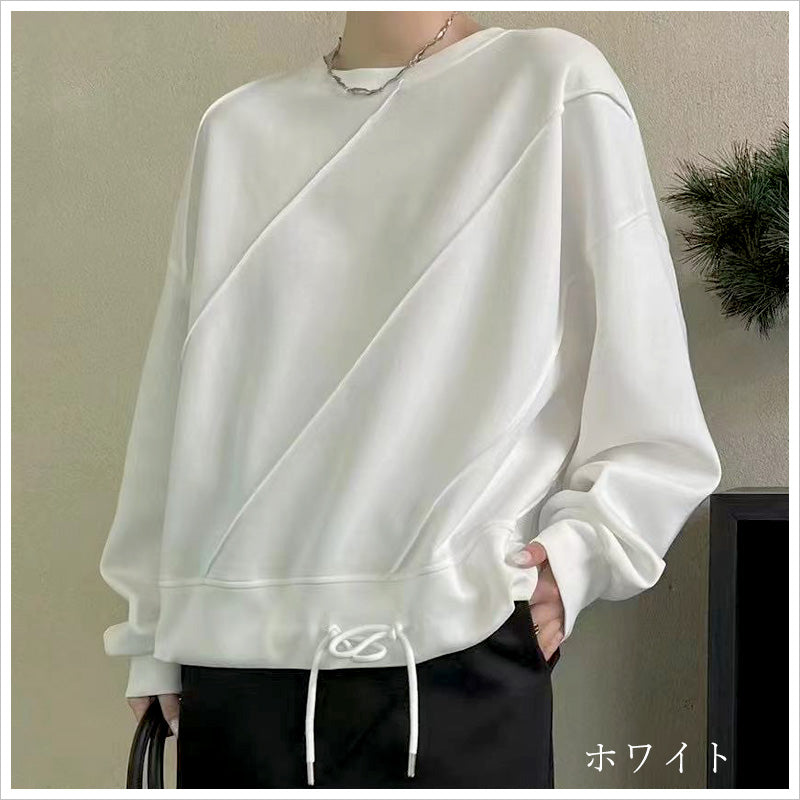 RA992  トップス ゆったり フィット リラックス 体型カバー レイヤードスタイル