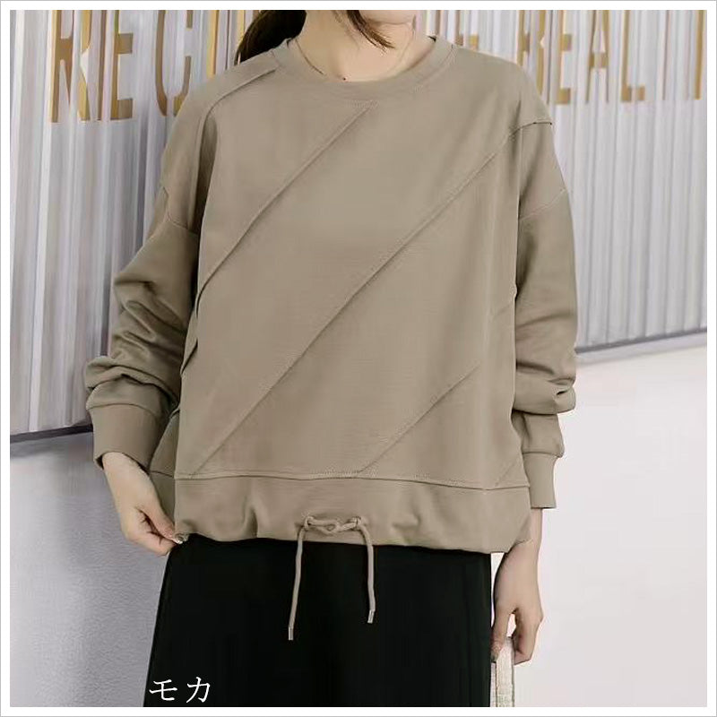 RA992  トップス ゆったり フィット リラックス 体型カバー レイヤードスタイル