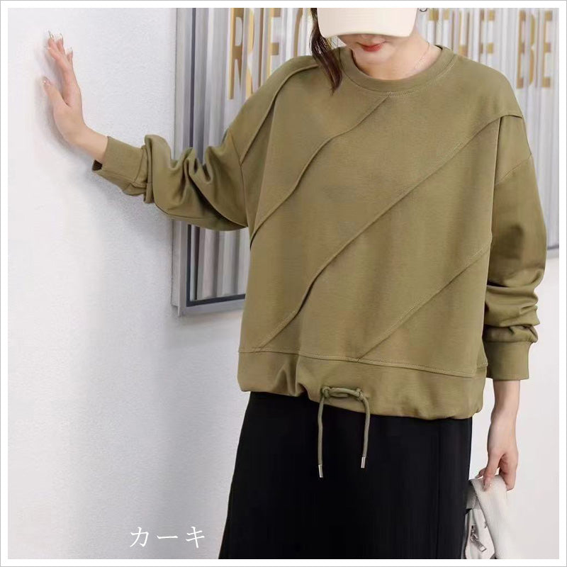 RA992  トップス ゆったり フィット リラックス 体型カバー レイヤードスタイル