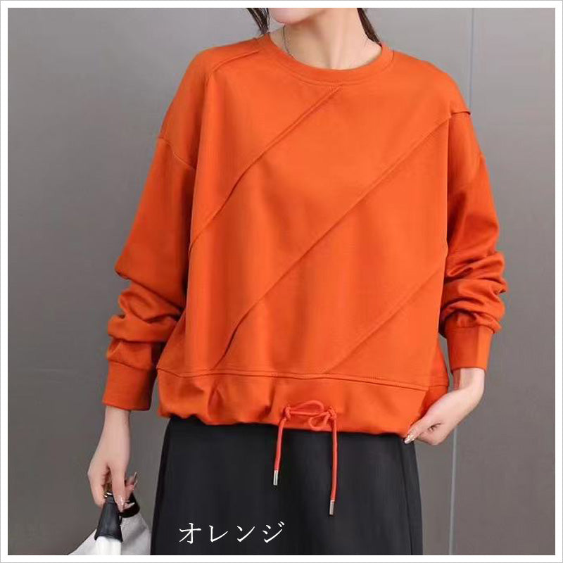 RA992  トップス ゆったり フィット リラックス 体型カバー レイヤードスタイル