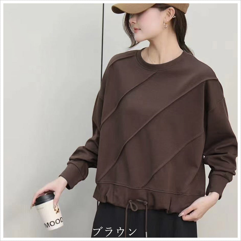 RA992  トップス ゆったり フィット リラックス 体型カバー レイヤードスタイル