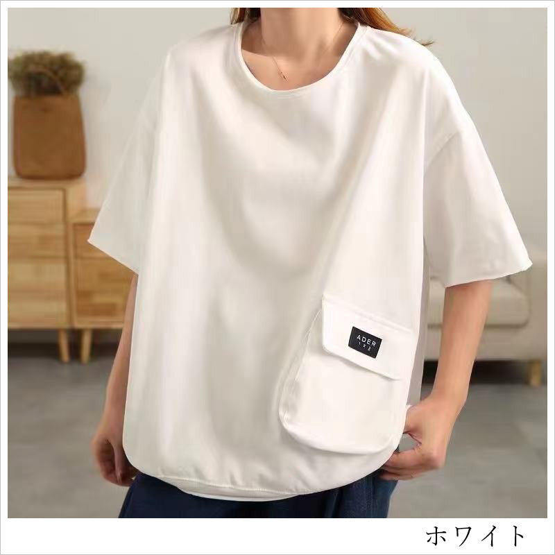 RA996 トップス ゆったり フィット リラックス オーバーサイズ 体型カバー スタイリッシュ