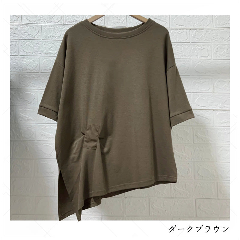 RA998 トップス ゆったり フィット リラックス フード オーバーサイズ スリット