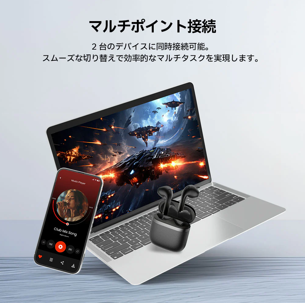 W200T イヤホン Edifier 超低遅延  快適なフィット感 IP54 防塵